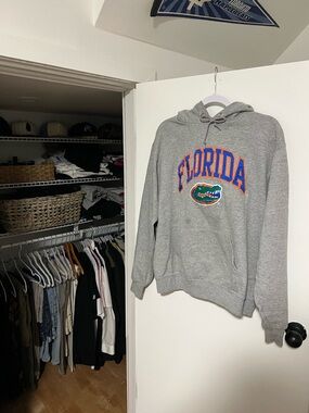 Florida Gators Gray Crewneck Sweatshirt with Orange & Blue Logo